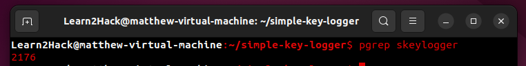simple keylogger